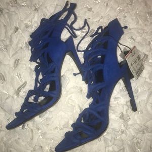 Blue ZARA HEELS !